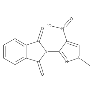 2-(1-Methyl-4-nitro-1h-pyrazol-3-yl)isoindoline-1,3-dione结构式