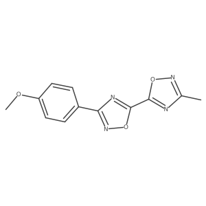 3-(4-Methoxyphenyl)-5-(3-methyl-1,2,4-oxadiazol-5-YL)-1,2,4-oxadiazole Structure