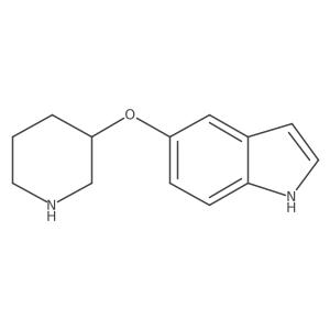 5-(piperidin-3-yloxy)-1H-indole Structure