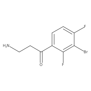 3-Amino-1-(3-bromo-2,4-difluorophenyl)propan-1-one结构式