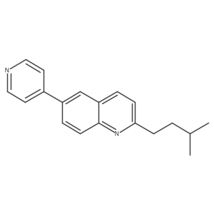 2-Isopentyl-6-(pyridin-4-yl)quinoline结构式