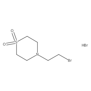 4-(2-Bromoethyl)thiomorpholine 1,1-dioxide hydrobromide结构式