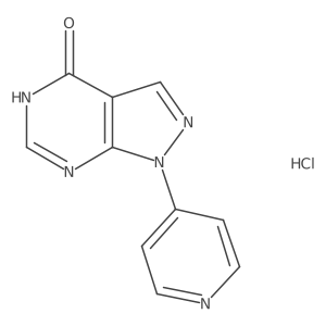 1-(pyridin-4-yl)-1H,4H,5H-pyrazolo[3,4-d]pyrimidin-4-one hydrochloride Structure