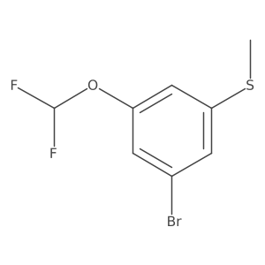 3-Bromo-5-(difluoromethoxy)thioanisole结构式