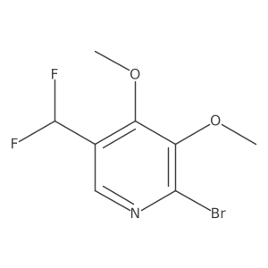 2-Bromo-5-(difluoromethyl)-3,4-dimethoxypyridine Structure