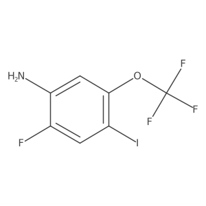 2-Fluoro-4-iodo-5-(trifluoromethoxy)benzenamine Structure