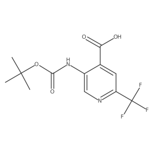 5-{[(Tert-butoxy)carbonyl]amino}-2-(trifluoromethyl)pyridine-4-carboxylic acid Structure