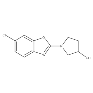 1-(6-Chloro-1,3-benzothiazol-2-yl)pyrrolidin-3-ol Structure