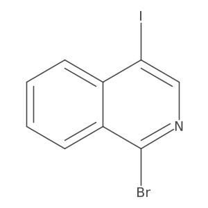 1-Bromo-4-iodoisoquinoline Structure