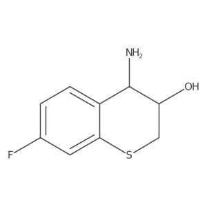 4-Amino-7-fluorothiochroman-3-ol结构式