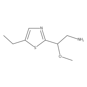 2-(5-Ethyl-1,3-thiazol-2-yl)-2-methoxyethan-1-amine结构式