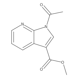 methyl 1-acetyl-1H-pyrrolo[2,3-b]pyridine-3-carboxylate Structure