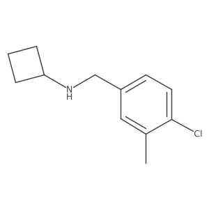 N-[(4-Chloro-3-methylphenyl)methyl]cyclobutanamine Structure
