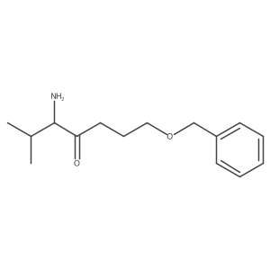 5-Amino-1-(benzyloxy)-6-methylheptan-4-one Structure
