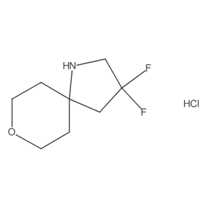 3,3-Difluoro-8-oxa-1-azaspiro[4.5]decane hydrochloride Structure