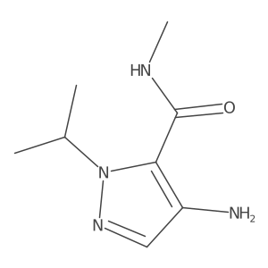 4-amino-N-methyl-1-(propan-2-yl)-1H-pyrazole-5-carboxamide结构式