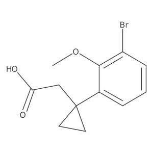2-[1-(3-Bromo-2-methoxyphenyl)cyclopropyl]acetic acid结构式