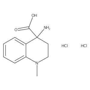 4-Amino-1-methyl-1,2,3,4-tetrahydroquinoline-4-carboxylic acid dihydrochloride Structure