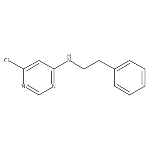4-Pyrimidinamine, 6-chloro-N-(2-phenylethyl)-结构式