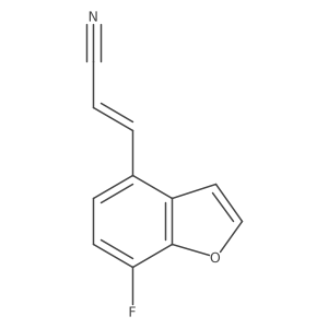 (E)-3-(7-Fluoro-benzofuran-4-yl)-acrylonitrile Structure