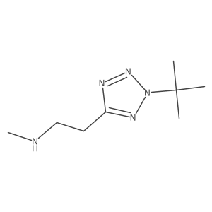 [2-(2-tert-butyl-2H-1,2,3,4-tetrazol-5-yl)ethyl](methyl)amine结构式