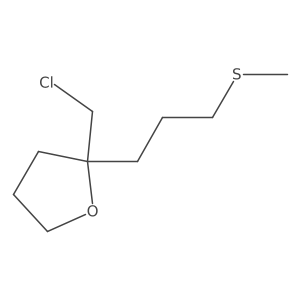 2-(Chloromethyl)-2-[3-(methylsulfanyl)propyl]oxolane Structure