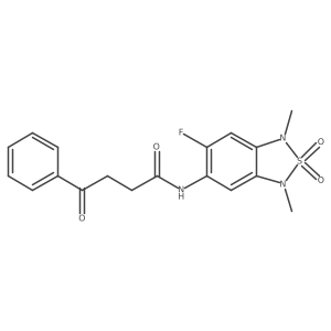 N-(6-fluoro-1,3-dimethyl-2,2-dioxido-1,3-dihydrobenzo[c][1,2,5]thiadiazol-5-yl)-4-oxo-4-phenylbutanamide Structure