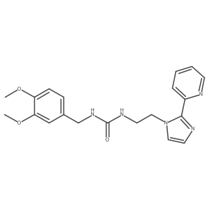 1-(3,4-dimethoxybenzyl)-3-(2-(2-(pyridin-2-yl)-1H-imidazol-1-yl)ethyl)urea Structure