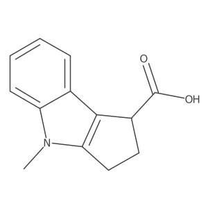 4-Methyl-1,2,3,4-tetrahydrocyclopenta[b]indole-1-carboxylic acid Structure