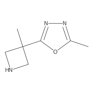 2-Methyl-5-(3-methylazetidin-3-yl)-1,3,4-oxadiazole Structure