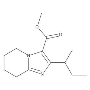 Methyl 2-(butan-2-yl)-5H,6H,7H,8H-imidazo[1,2-a]pyridine-3-carboxylate结构式