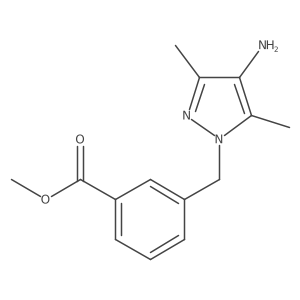 Methyl 3-((4-amino-3,5-dimethyl-1H-pyrazol-1-yl)methyl)benzoate Structure