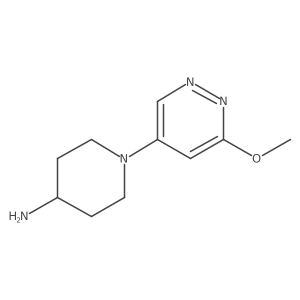 1-(6-Methoxypyridazin-4-yl)piperidin-4-amine结构式