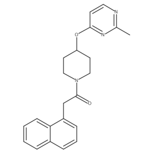 1-(4-((2-Methylpyrimidin-4-yl)oxy)piperidin-1-yl)-2-(naphthalen-1-yl)ethanone Structure