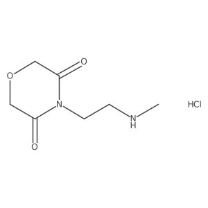4-(2-(Methylamino)ethyl)morpholine-3,5-dione hydrochloride结构式