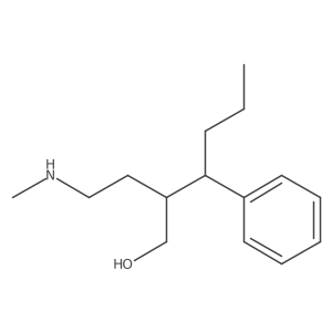 2-[2-(Methylamino)ethyl]-3-phenylhexan-1-ol结构式