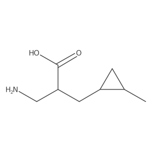 3-Amino-2-[(2-methylcyclopropyl)methyl]propanoic acid结构式