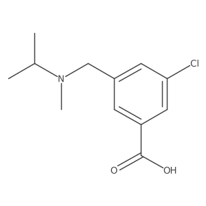 3-Chloro-5-{[methyl(propan-2-yl)amino]methyl}benzoic acid Structure