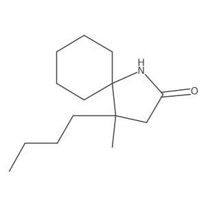 4-Butyl-4-methyl-1-azaspiro[4.5]decan-2-one Structure