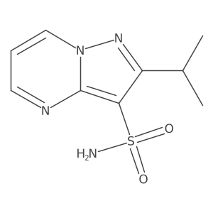 2-(Propan-2-yl)pyrazolo[1,5-a]pyrimidine-3-sulfonamide结构式