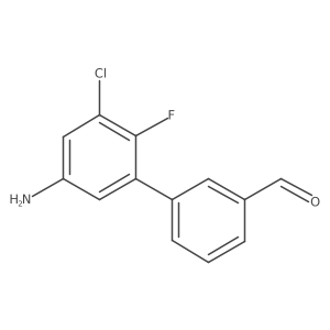 3-(5-Amino-3-chloro-2-fluorophenyl)benzaldehyde Structure