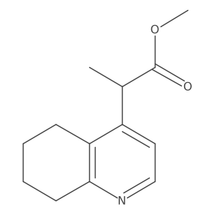 Methyl 2-(5,6,7,8-tetrahydroquinolin-4-yl)propanoate结构式