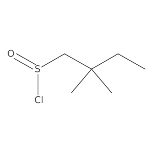 2,2-Dimethylbutane-1-sulfinyl chloride Structure