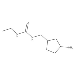 rac-1-{[(1R,3S)-3-aminocyclopentyl]methyl}-3-ethylurea Structure