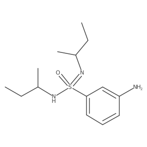 3-amino-N,N-bis(butan-2-yl)benzene-1-sulfonoimidamide结构式
