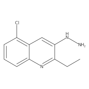5-Chloro-2-ethyl-3-hydrazinylquinoline Structure