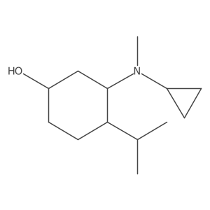 3-[Cyclopropyl(methyl)amino]-4-(propan-2-yl)cyclohexan-1-ol结构式