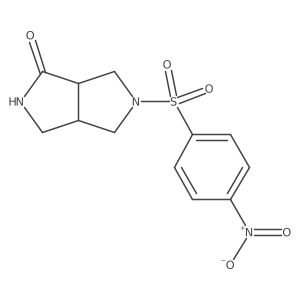rac-(3aR,6aR)-5-(4-nitrobenzenesulfonyl)-octahydropyrrolo[3,4-c]pyrrol-1-one Structure