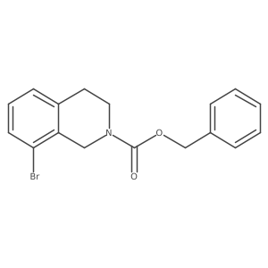 Benzyl 8-bromo-1,2,3,4-tetrahydroisoquinoline-2-carboxylate Structure