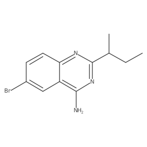 6-Bromo-2-(butan-2-yl)quinazolin-4-amine结构式